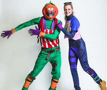 Fortnite Party Entertainment with Tomatohead and Brite Bomber
