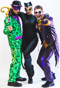 Jokers and Catwoman party entertainment