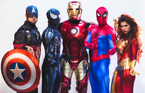 Superhero party entertainment