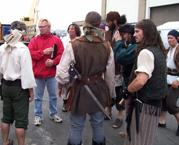 team building with pirates