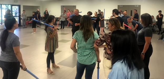 team building with Panda Express